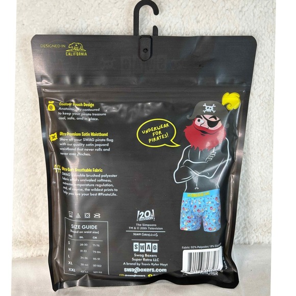 2-Pack SWAG Xmas The Simpsons Homer Donut Boxer Briefs Underwear Mens XL - Picture 6 of 8